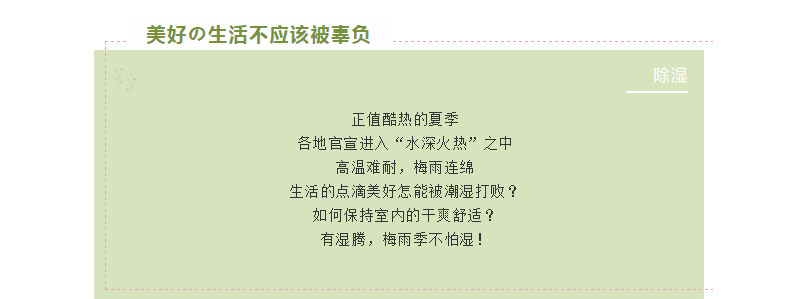 如何避免生活的樂趣被潮濕影響？