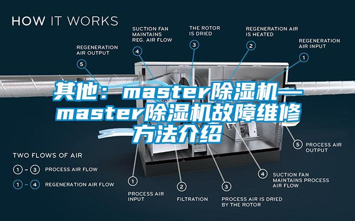 其他：master除濕機(jī)—master除濕機(jī)故障維修方法介紹