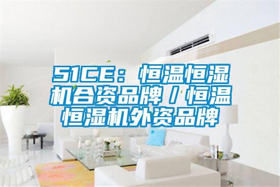 51CE：恒溫恒濕機合資品牌／恒溫恒濕機外資品牌