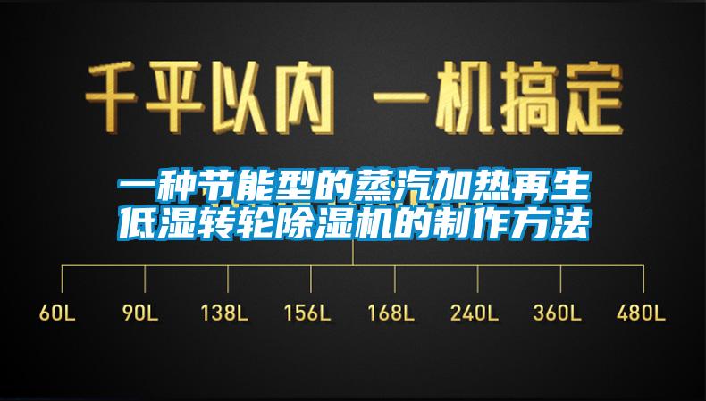 一種節(jié)能型的蒸汽加熱再生低濕轉(zhuǎn)輪除濕機(jī)的制作方法