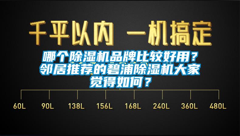 哪個(gè)除濕機(jī)品牌比較好用？鄰居推薦的碧浦除濕機(jī)大家覺得如何？