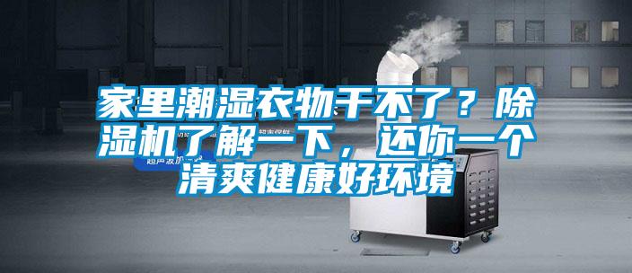 家里潮濕衣物干不了？除濕機(jī)了解一下，還你一個(gè)清爽健康好環(huán)境