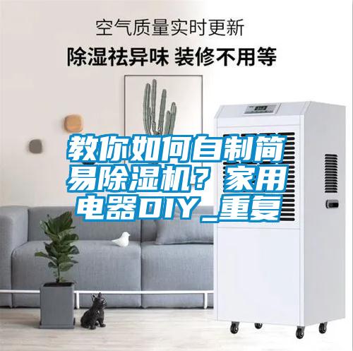 教你如何自制簡易除濕機？家用電器DIY_重復