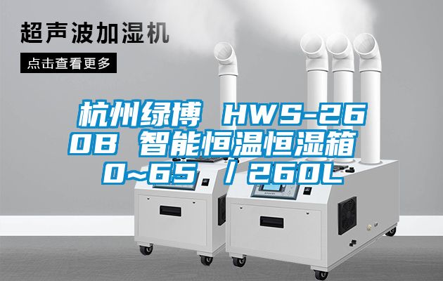 杭州綠博 HWS-260B 智能恒溫恒濕箱 0~65℃／260L