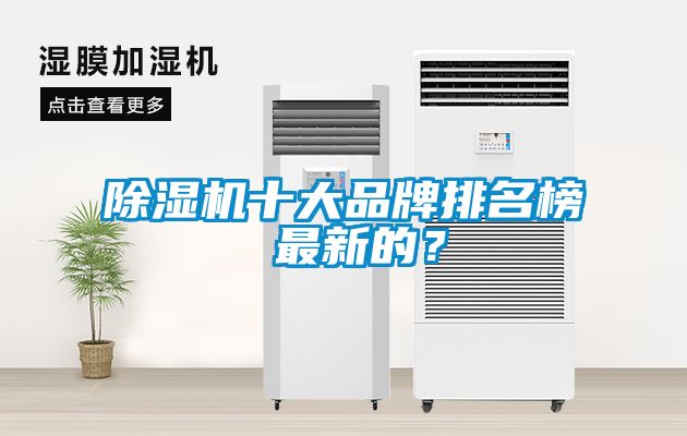 除濕機十大品牌排名榜 最新的？