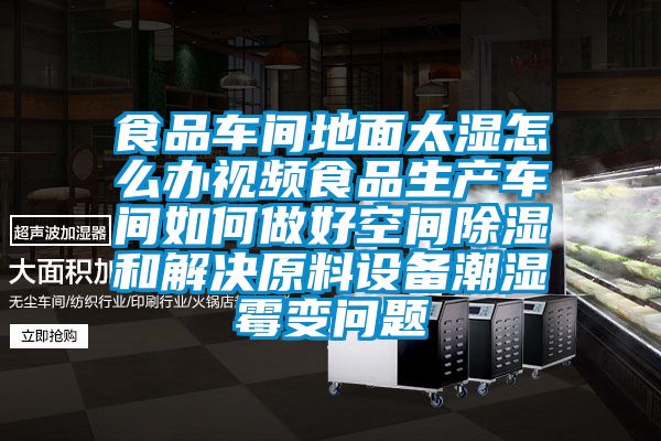 食品車間地面太濕怎么辦視頻食品生產(chǎn)車間如何做好空間除濕和解決原料設(shè)備潮濕霉變問(wèn)題